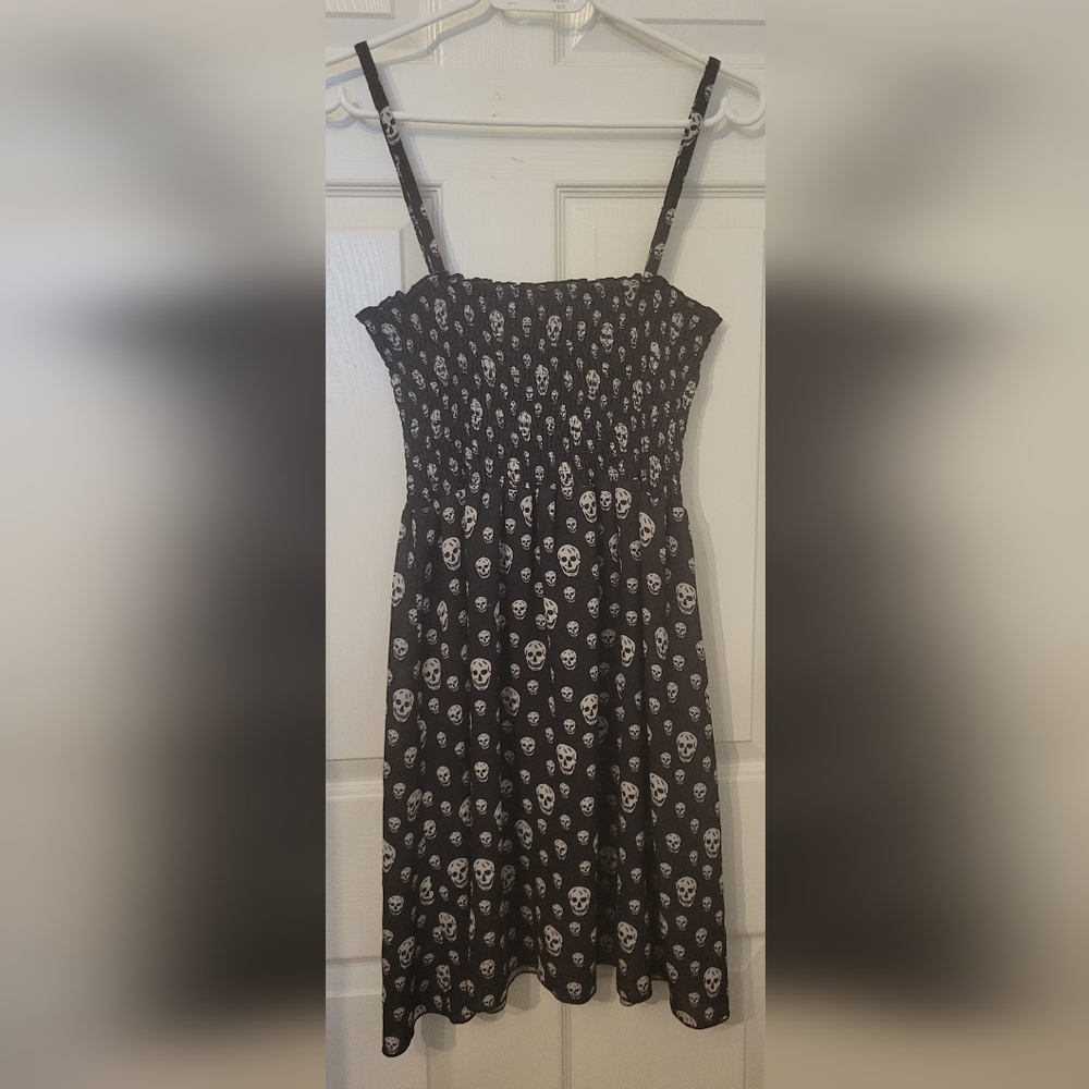 Skull Print Smocked Dress or Skirt